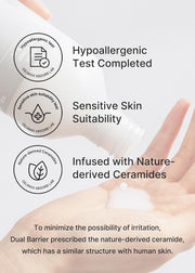 Dual Barrier Creamy Toner with Ceramides, Oil & Alcohol Free, Facial Astringent, Hydrating, Calming, Soothing, Non Irritating, Dry Sensitive Oily Combination Skin,150ml
