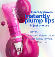 GlutaHya Serum Gloss Tinted Lip Care Royal Plum Hyaluronic Acid & Glutathione for Plump Dewy Lips Instant Moisturisation, SPF 15, NonSticky 10 ml