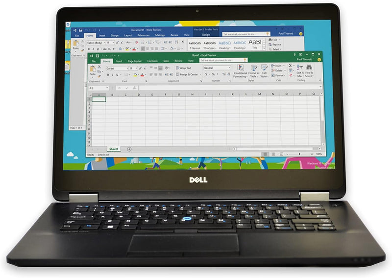 Dell (Refurbished) Latitude E7470 14in Laptop, Core i7-6600U 2.6GHz, 8GB Ram, 256GB SSD, Windows 10 Pro 64bit