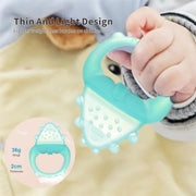 Baby Teether Toys,Water Fillable Baby Teething Relief,Cools & Massages Sore Gums,No Chill Handle,BPA-Free Silicone Teething Toys (Cyan)