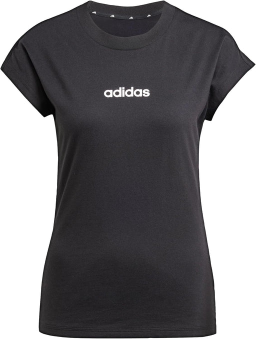 Women Essentials Linear Cotton T-Shirt - Black
