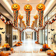 Goodern Halloween Pumpkin Paper Lanterns,3PCS Hanging Halloween Decorations