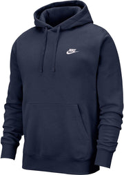 Men's Sportswear Club Fleece Hooded Sweatshirt - M MIDNIGHT NAVY/MIDNIGHT NAVY/WHITE