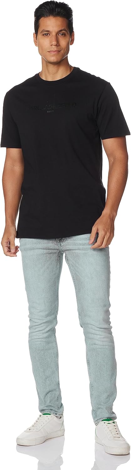 KARL LAGERFELD mens Logo T-shirt, Short Sleeve Crew Neck Men’s Shirt T-Shirt