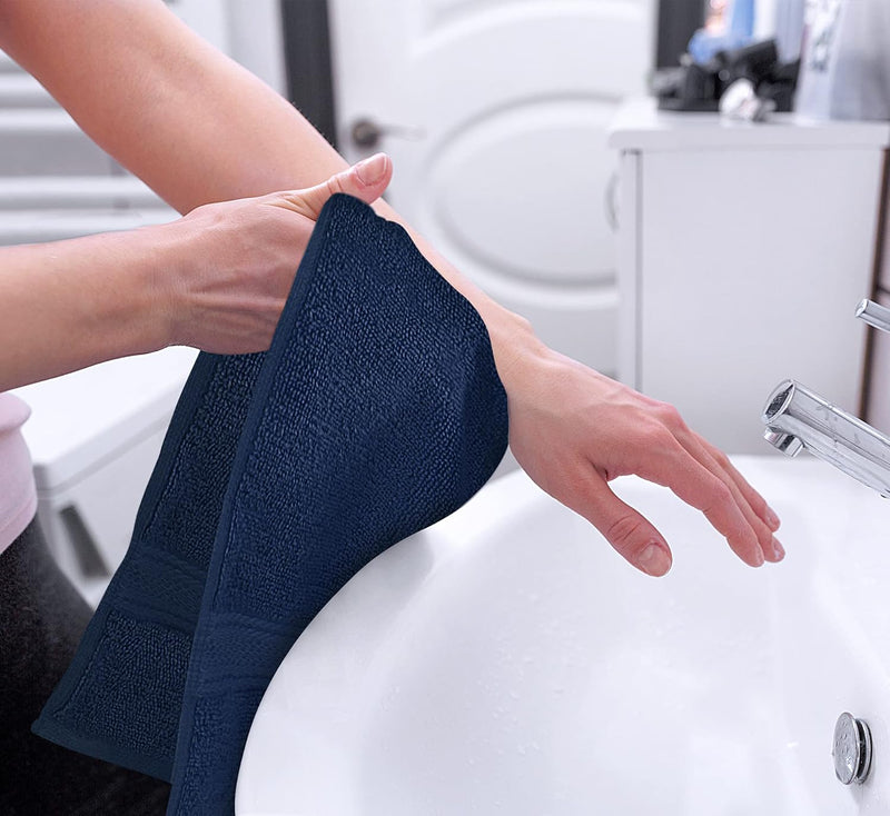 Utopia Towels - Premium Hand Towels - 100% Combed Ring Spun Cotton, Ultra Soft and Highly Absorbent, Extra Large Thick Hand towels 41 x 71 cm, Hotel & Spa Quality Hand Towels (6-Pack) (White)…
