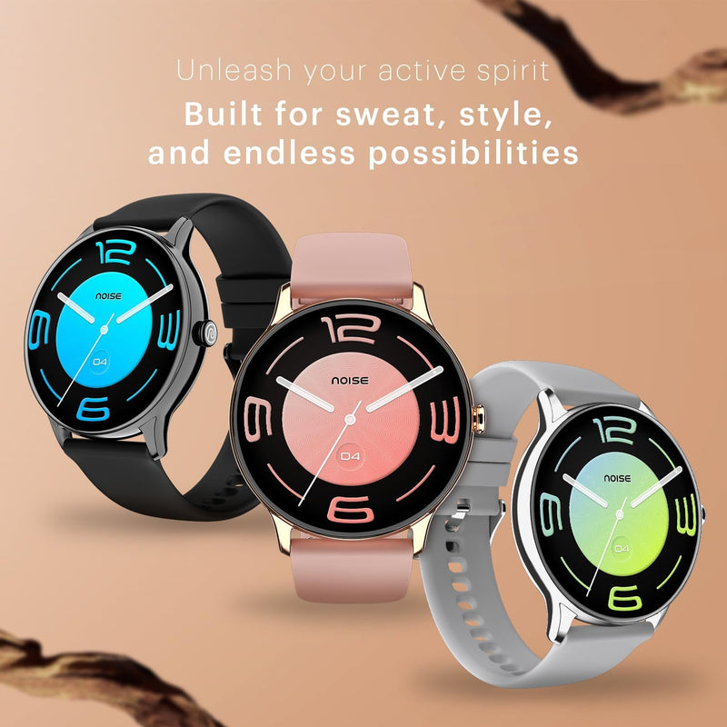 Noise Twist Go Round dial Smartwatch with BT Calling, 1.39" Display, Metal Build, 100+ Watch Faces, IP68, Activity Tracker, Oxymeter (SpO2), 24/7 Heart Rate Monitoring (Jet Black)