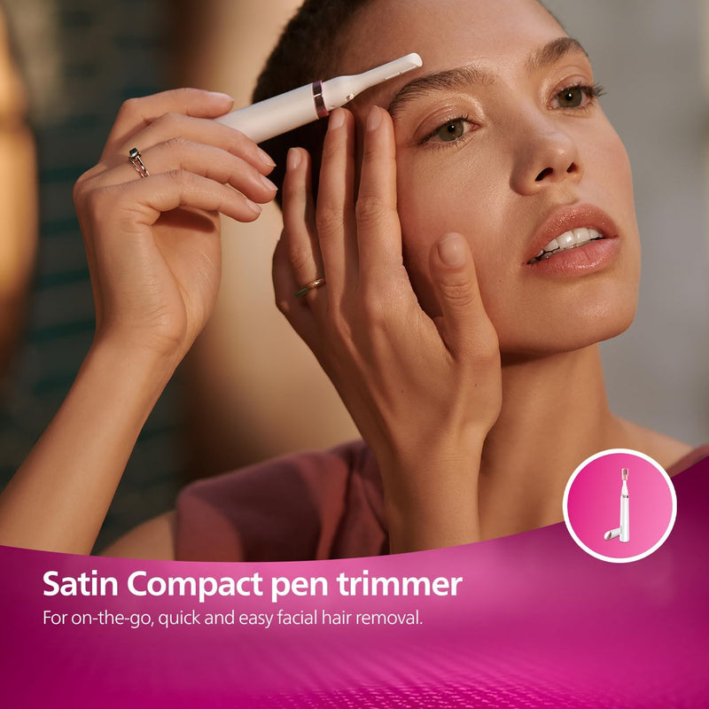 Lumea Advanced Ipl Hair Removal Device With 2 Attachments For Body & Face + Complimentary Facial Hair Remover. Compact Touch-Up Trimmer 3 Pin, Bri92160