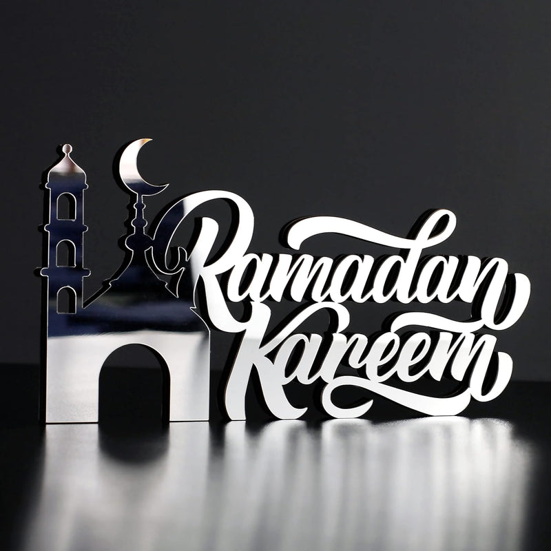 Wooden Islamic Acrylic Table Top | Ramadan Home Decor items