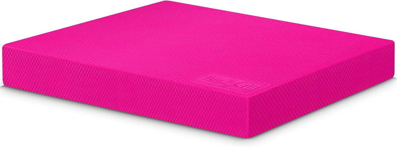 Balance Pad, Nonslip TPE Foam Balance Pad with Upgraded Sizes - L, XL, XXL Balance Mat for Fitness, Yoga & Stability Training - Multicolor Options - Pink L - 39.37 x 33.02 x 5.08 cm Large