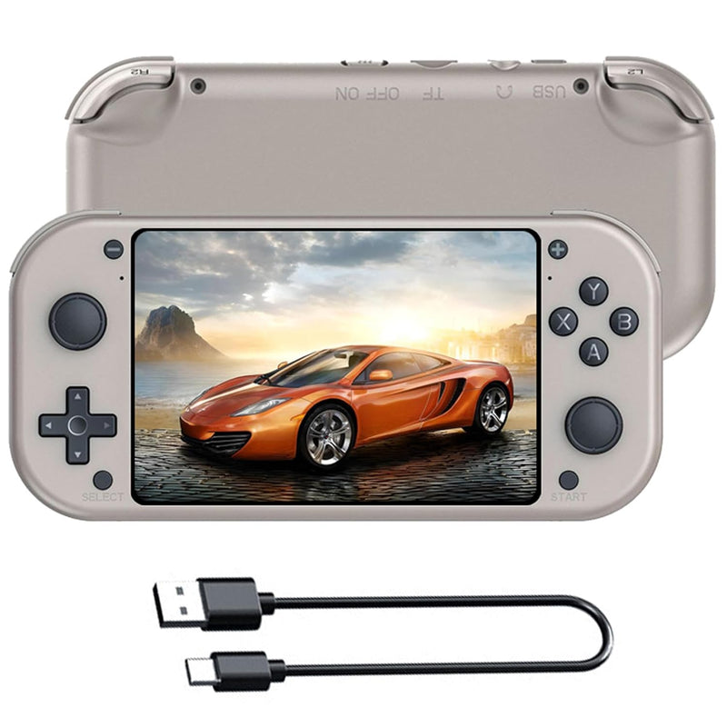 SJWOW M17 Retro Handheld Game Console with 20000+ Games, 4.3-inch IPS Screen Video Games Consoles, Open Source Linux System Retro Gaming Console, Portable Game Console - 128G