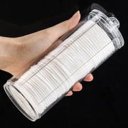 Cotton Pad Jar Creative Transparent Make up Organizers Round Cosmetic Storage Dispenser Container Cotton Swab Holder for Women