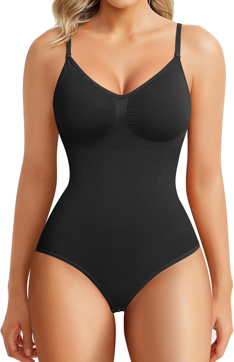 Women Brabic Bodysuit Shapewear for Women Tummy Control shapewear bodysuit - Black Brief