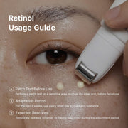 Retinol Flat Iron Eye Roller - 25ml Firming & Lifting Retinol 0.1% / Bakuchiol