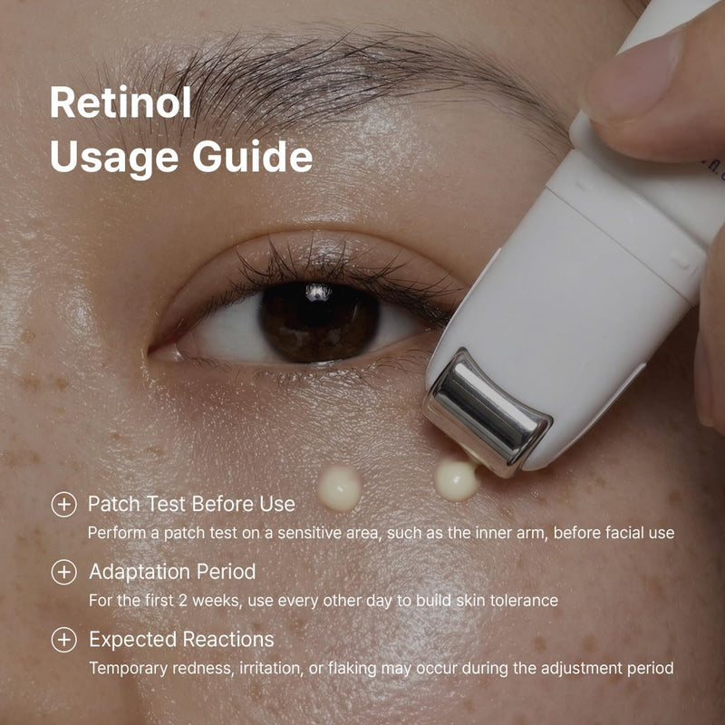 Retinol Flat Iron Eye Roller - 25ml Firming & Lifting Retinol 0.1% / Bakuchiol