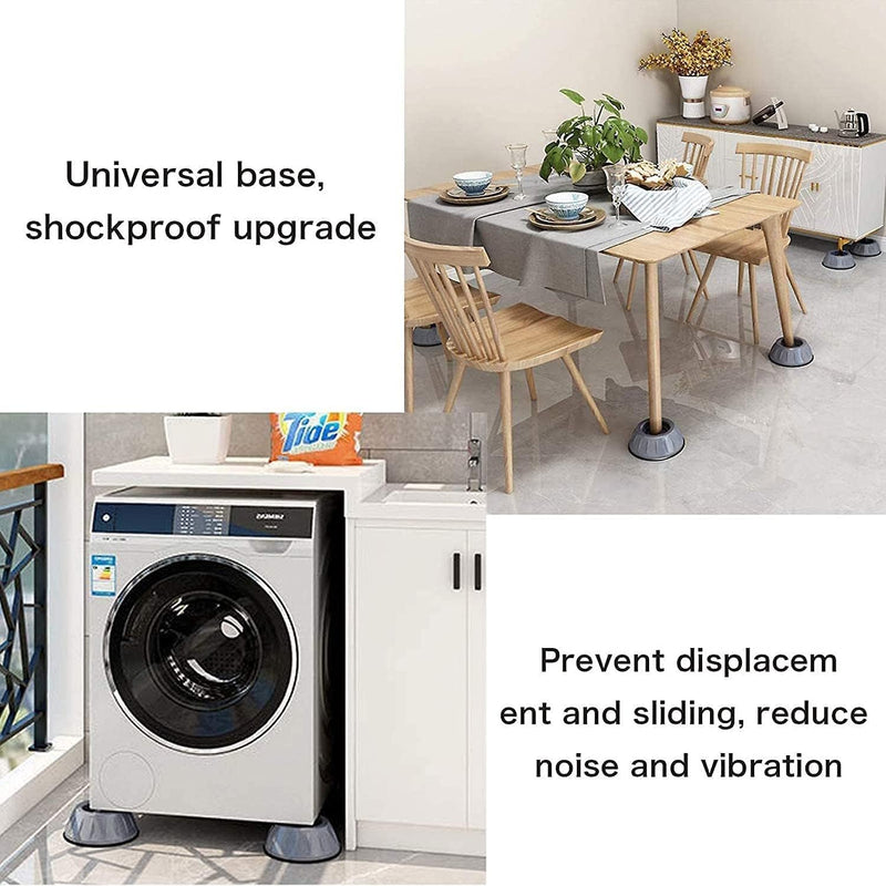 4pcs Anti Vibration Pads for Washer Dryer Shock and Noise Cancellation, Washing Machine Stand to Prevent Shifting, Shaking Walking for Home