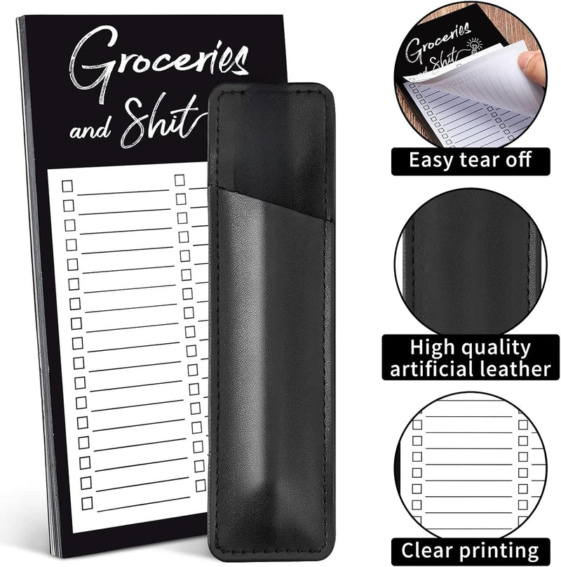 Magnetic Notepads for Refrigerator, Featuring a Convenient Magnetic Back for Easy Attachment to Metal Surfaces for Shopping List To-Do List Recipes