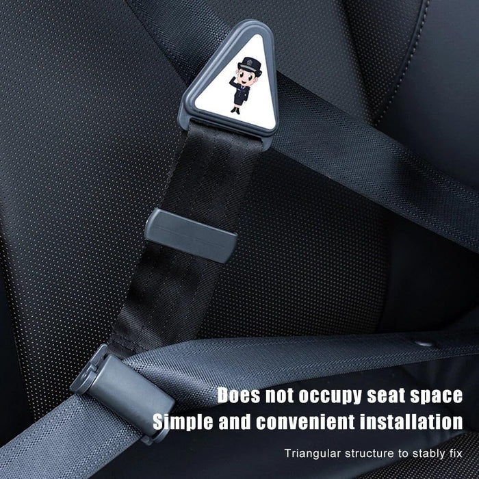 AMERTEER Kids Seat Belt Adjuster – Universal Car Seatbelt Clip for Children, Adjustable Neck & Face Protection Safety Buckle for Kids, Comfortable Shoulder Strap Positioner for Child Safety (Black)