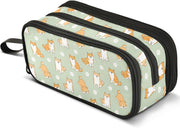 Pencil Case Large Capacity Pen Pouch Makeup Bag, F14, Make-Up Pouch - F14