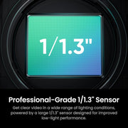 Link 2 PRO- PTZ 4K Webcam for PC/Mac 1/1.3 Sensor, AI Tracking, Gesture Control, HDR, Directional Noise-Canceling Mics, Live Streaming, Gaming, Video Camera Works with Zoom, Teams, Twitch - Link 2 Pro