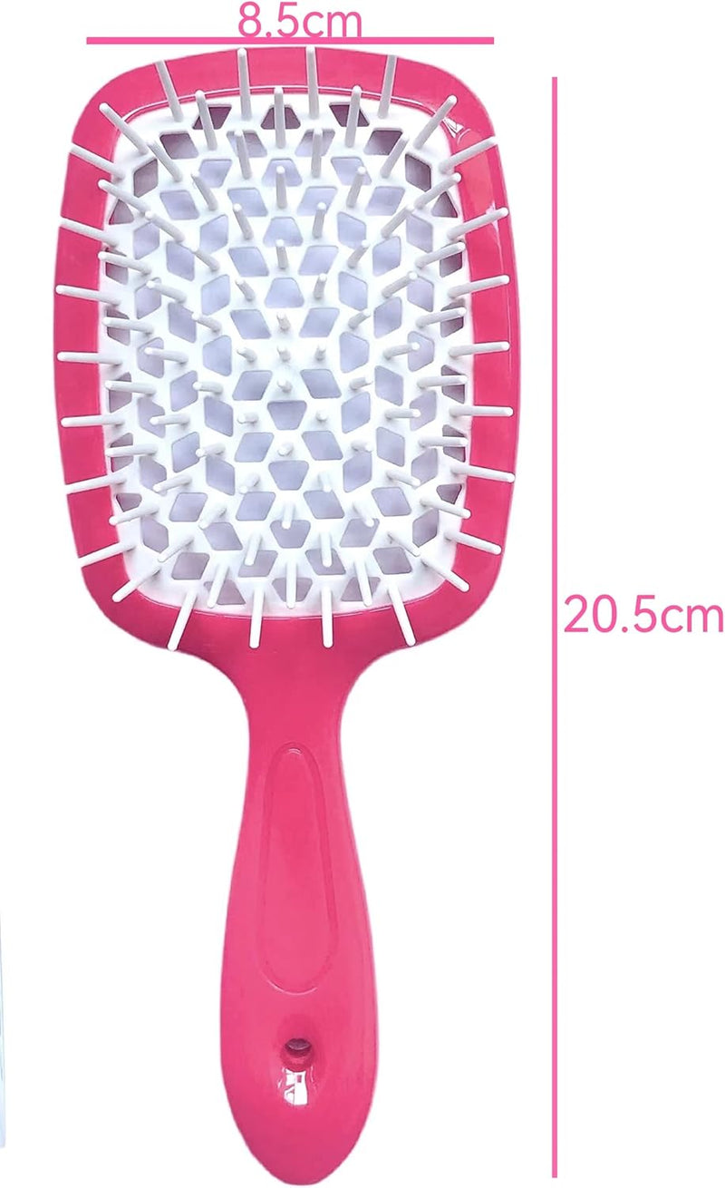 ALANX Detangler Hairbrush ï¼ŒMassage Curl Combï¼ŒDetangling Hair Brush for Women, Girls and Kids for Wet, Dryï¼ŒFine, Curly, Thick and Long Hair (WHITE/YELLOW)