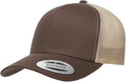 mens Trucker Mesh Cap Hat - Brown/Khaki