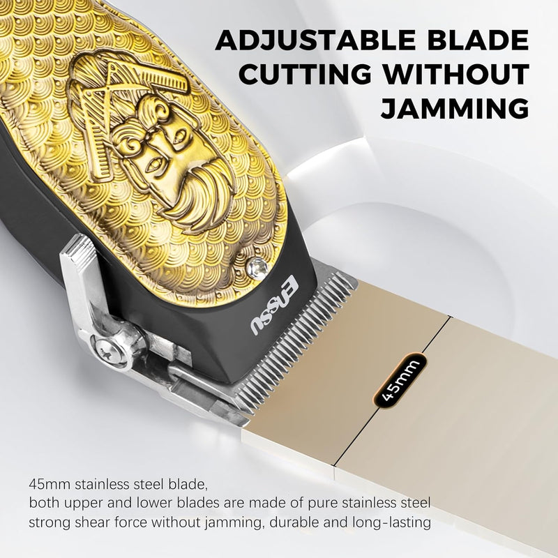 ENSSU Body Trimmer for Men, Electric Manscape Hair Trimmer, Waterproof Ball Trimmer for Chest, Beard, and Pubic Hair with LCD Display, Recharge Dock