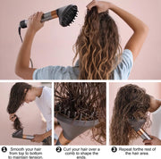 Upgraded Diffuser Nozzle for Dyson Curling Iron Converting for Dyson Airwrap Styler To Hair Dryer Diffuser Nozzle Attachment - Grey