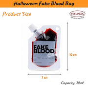 Fake Blood Bag 30ml Costume Fix Prop for Pranks & Parties