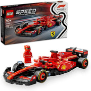 Speed Champions Ferrari SF-24 F1 Race Car Toy with a Collectible Formula 1 Driver Minifigure - Model Kits for 10+ Year Old Boys & Girls or Adult Motorsport Fans 77242