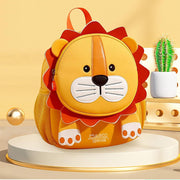 Cute Toddler Backpack Toddler Bag Schoolbag Animal 3D Cartoon Mini Travel Bag for Baby Girl Boy 2-8 Years Small Kids Daypack,Lion