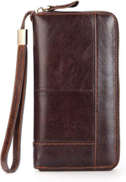 mens Travel Accessory- Bi-Fold Wallet - Brown-2