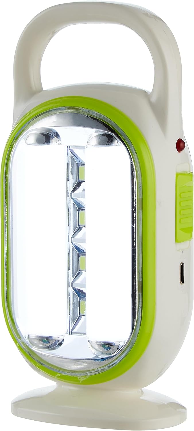 Geepas LED Emergency Lantern- GE53038 Energy Efficient Design, 22 Pieces Hi-Power LEDs, and 5 Hours Working Compact, Portable and Light-Weight Design with Stand
