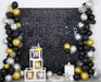 Kate Square Gold Shimmer Wall Sequin Panel Backdrop Birthday Wedding Background Decoration Wall(Pack of 12)