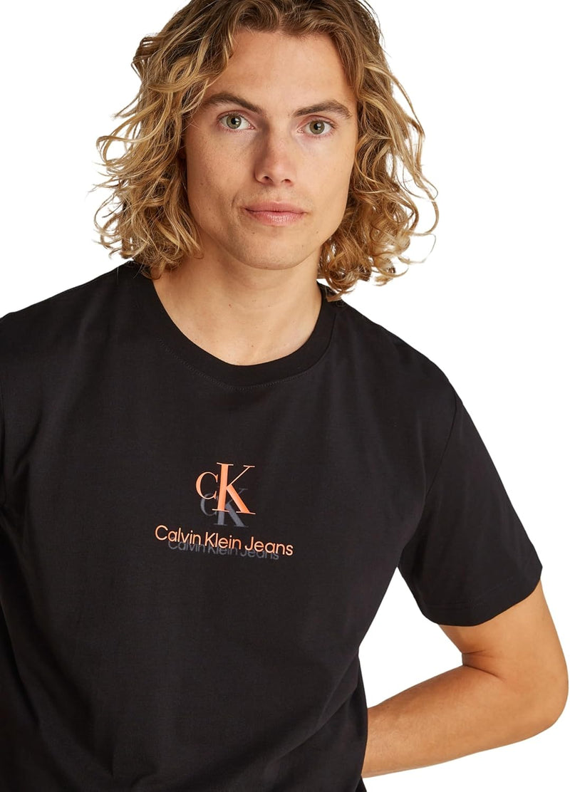 Calvin Klein Mens SHADOW LOGO TEE T-Shirts