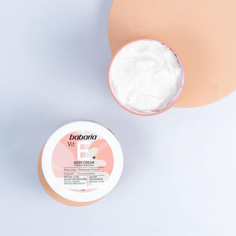 Crema Corporal Hidratante y Antioxidant with Vitamin E para Pieles Normales y Secas, Vegano - 400 ml