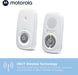 Motorola Nursery AM24 / MBP24 Audio Baby Monitor with Room Temperature Display, High Sensitivity Microphone and Two-Way Talk, White