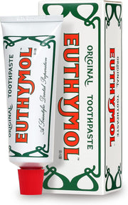 Euthymol Original Toothpaste 75ml, No Fluoride, Anti-Plaque, Antibacterial, Cavity Protection, Teeth & Gums Clean and Healthy, Cool Mint Refresh, Daily Oral Enamel Dental Care - 75 ml (Pack of 1)