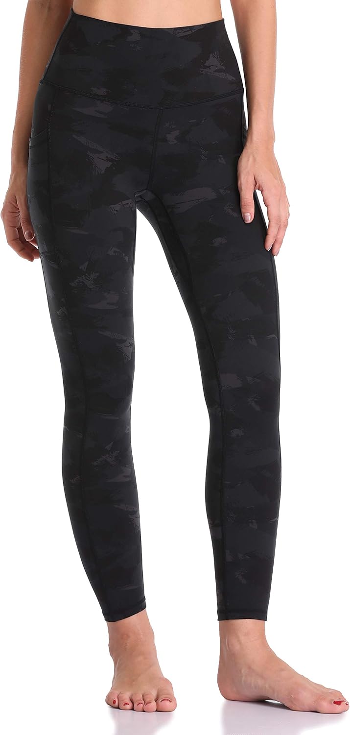 Colorfulkoala Women's High Waisted Tummy Control Workout Leggings 7/8 Length Yoga Pants with Pockets