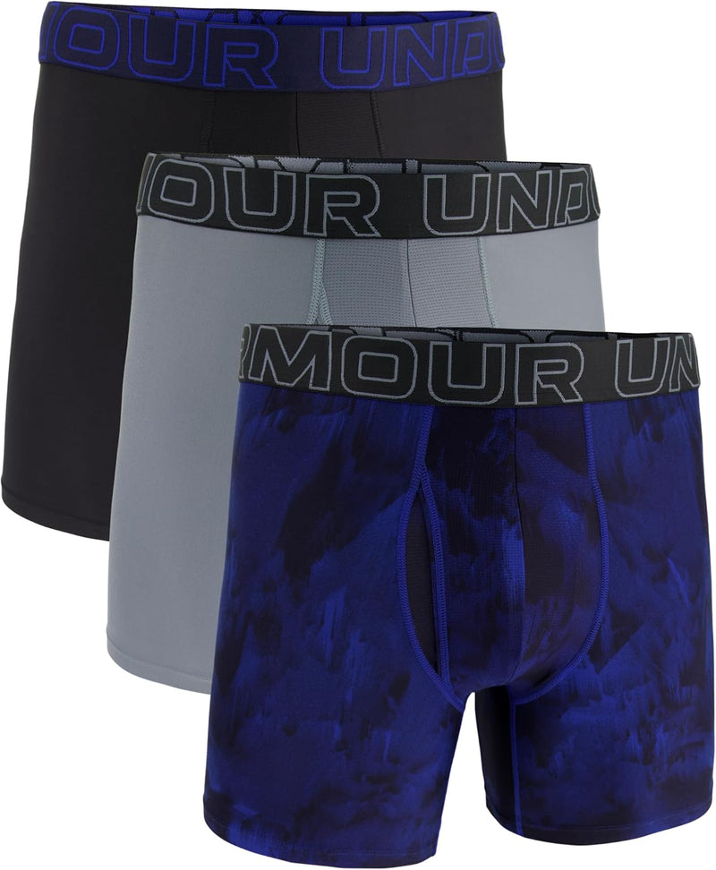 Under Armour mens Ua Performance Tech Boxerjock 6in 3-pack Boxer Briefs (pack of 3)