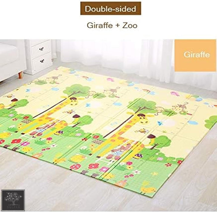 Sulfar Foldable Baby Playmat 180x200cm – Non-Slip XPE Foam Crawling Mat for Kids & Babies | Thick, Waterproof, Double-Sided Baby Carpet for Nursery & Playroom (Pack of 1)