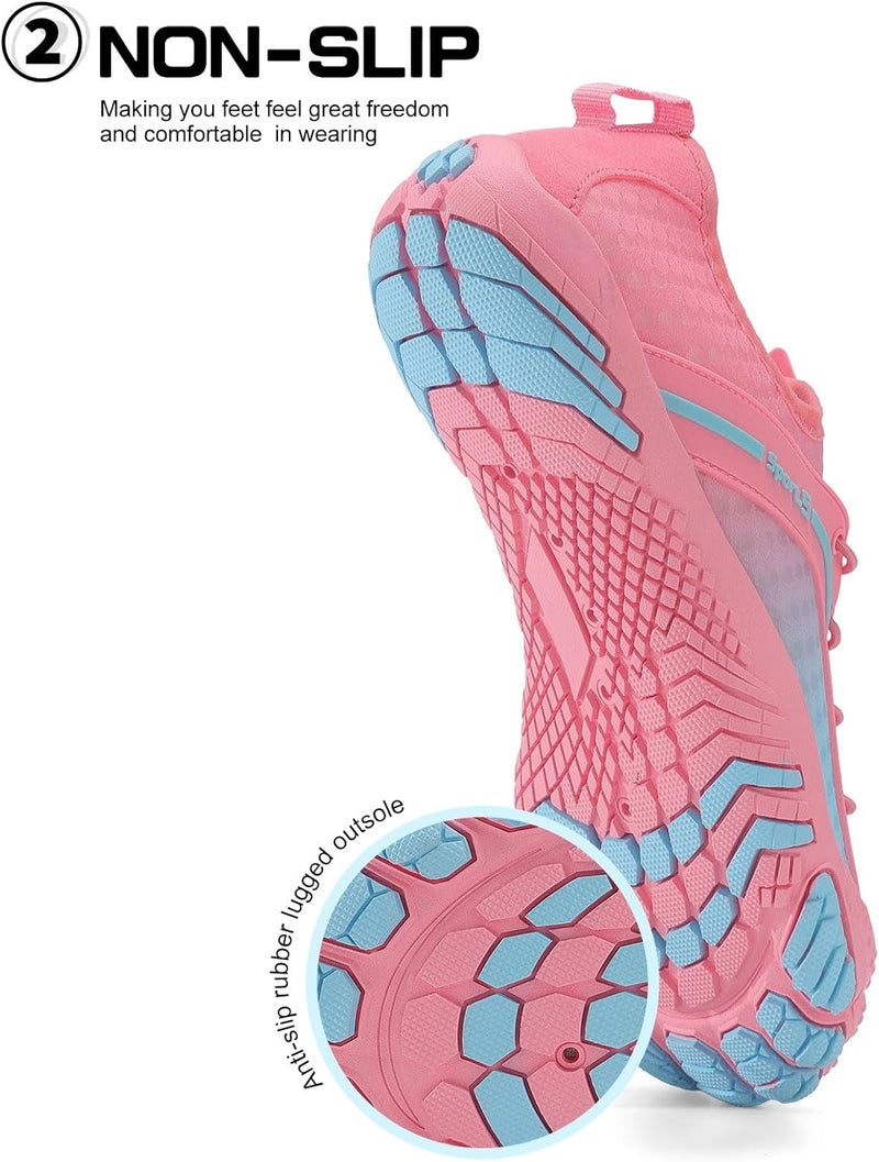 TcIFE Water Shoes for Men Women, Beach Shoes Summer Outdoor Footwear, Barefoot Socks, Quick Dry, for Beach, Swim, Pool, Surf, Boat, with Drain Holes