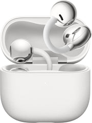 FreeClip 2 Open-Ear Clip-On Earbuds, C-bridge design, Lightweight, 38H Battery, Fast Charge, Dual Driver, IP57 Waterproof & dust proof, Touch & Head-motion control, iOS & Android, Blue - White