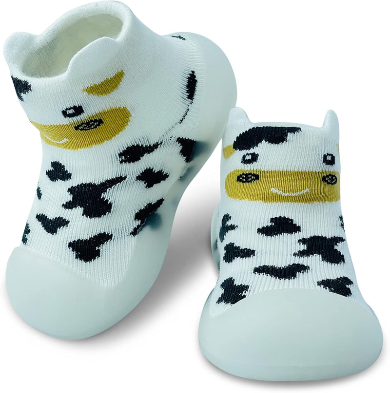Dookeh Baby Sock Shoes Boys Girls First Walking Shoes Non-Slip Slippers Soft Sole Sneakers Toddler Infant Babygirl