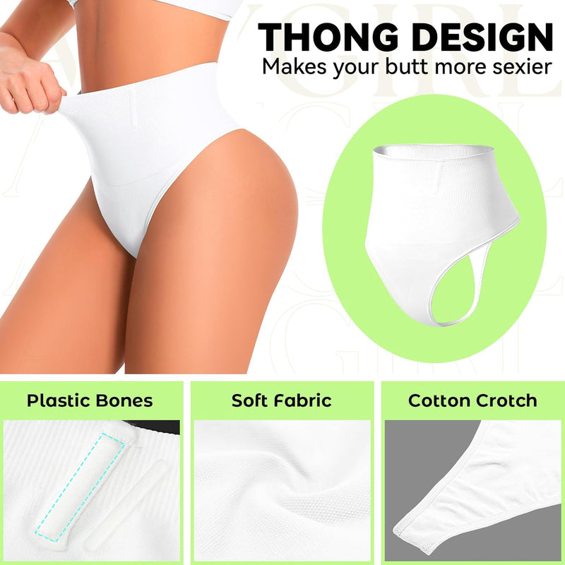 Tummy Control Thong Shapewear for Women Tummy Control Seamless Shaping Thong Underwear Body Shaper Panties