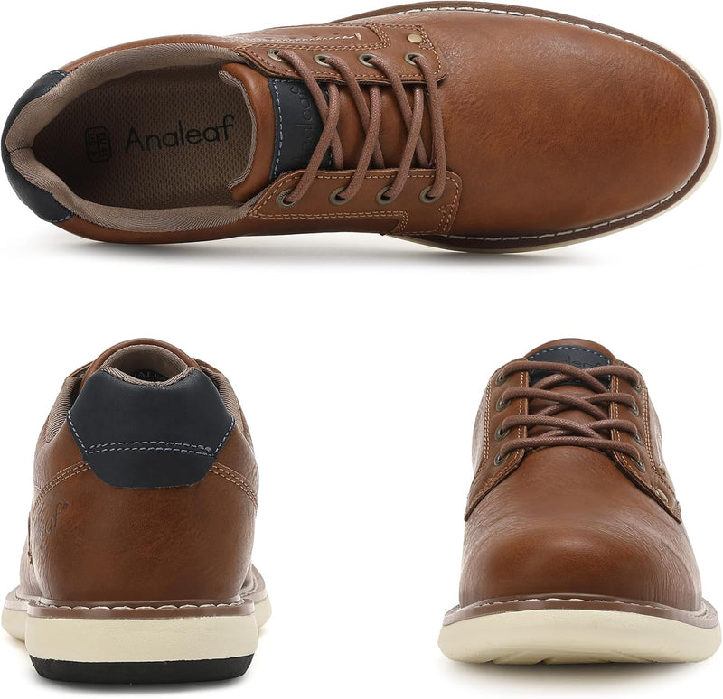 ANALEAF Mens Dress Sneakers Oxfords Comfortable Casual Shoes