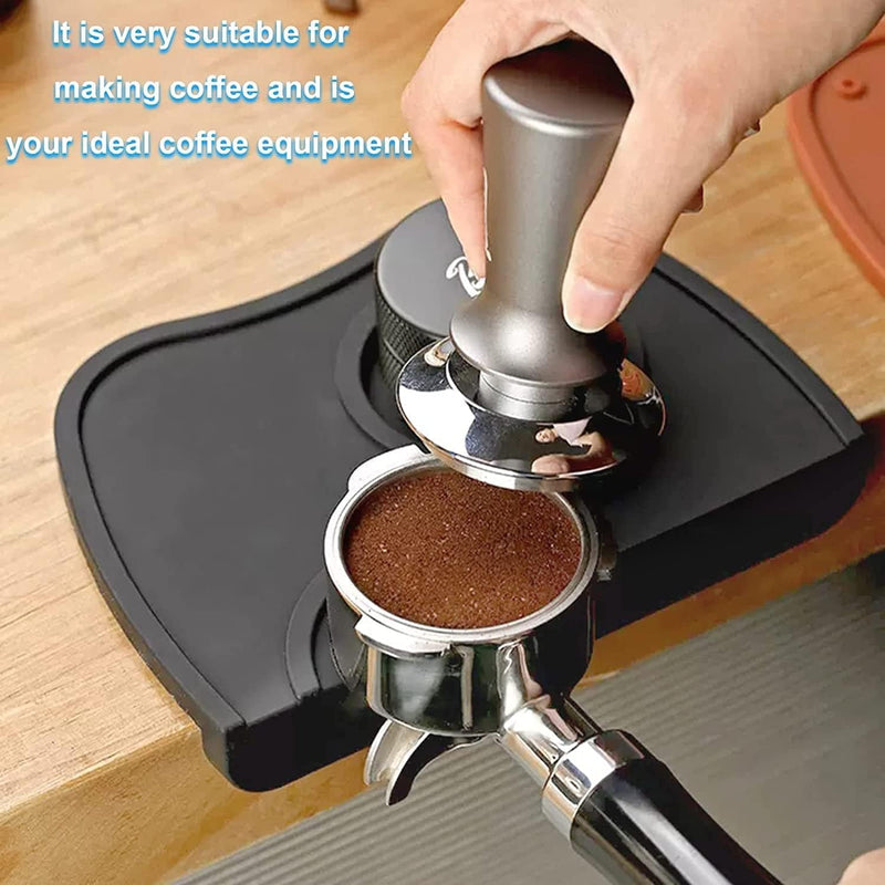 SKY-TOUCH Espresso Coffee Tamper Mat, Silicone Espresso Hand Tampers Non-Slip Coffee Machine Accessories for Home, Kitchen, Office, Bar, Store, Coffee Shop