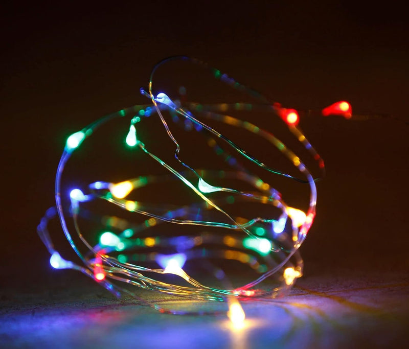 COOLBABY Fairy Light Waterproof Starry Firefly Copper Wire String Light,20M 200Led 8 Modes With Remote Control, For Christmas Wedding Home Decorations, Warm White