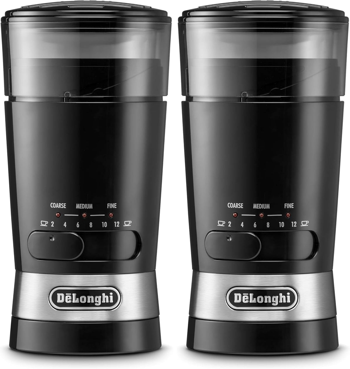 De'Longhi Electric Coffee & Spices Grinder Mill With Stainless Steel Blade , & 3 Grinding Level Settings , 12 Cups Capacity , KG210 , Black – image 4