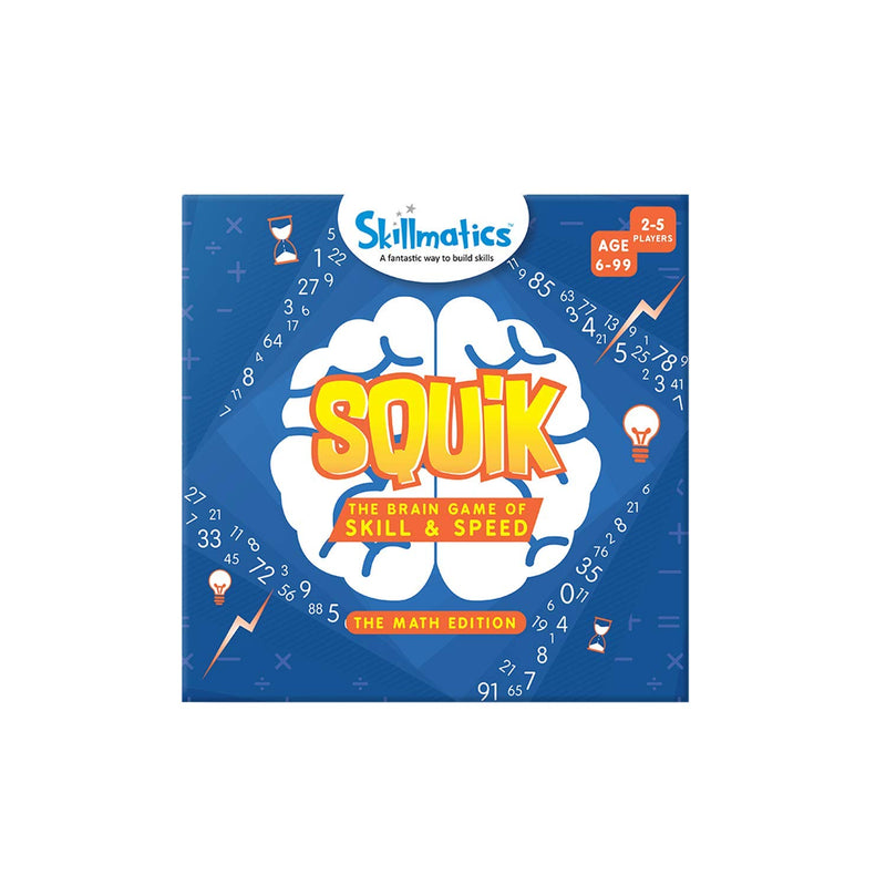 Skillmatics Squik: The Brain Game Of Skill & Speed Math Edition (6 99 Years), Multicolor, Skill31Sme