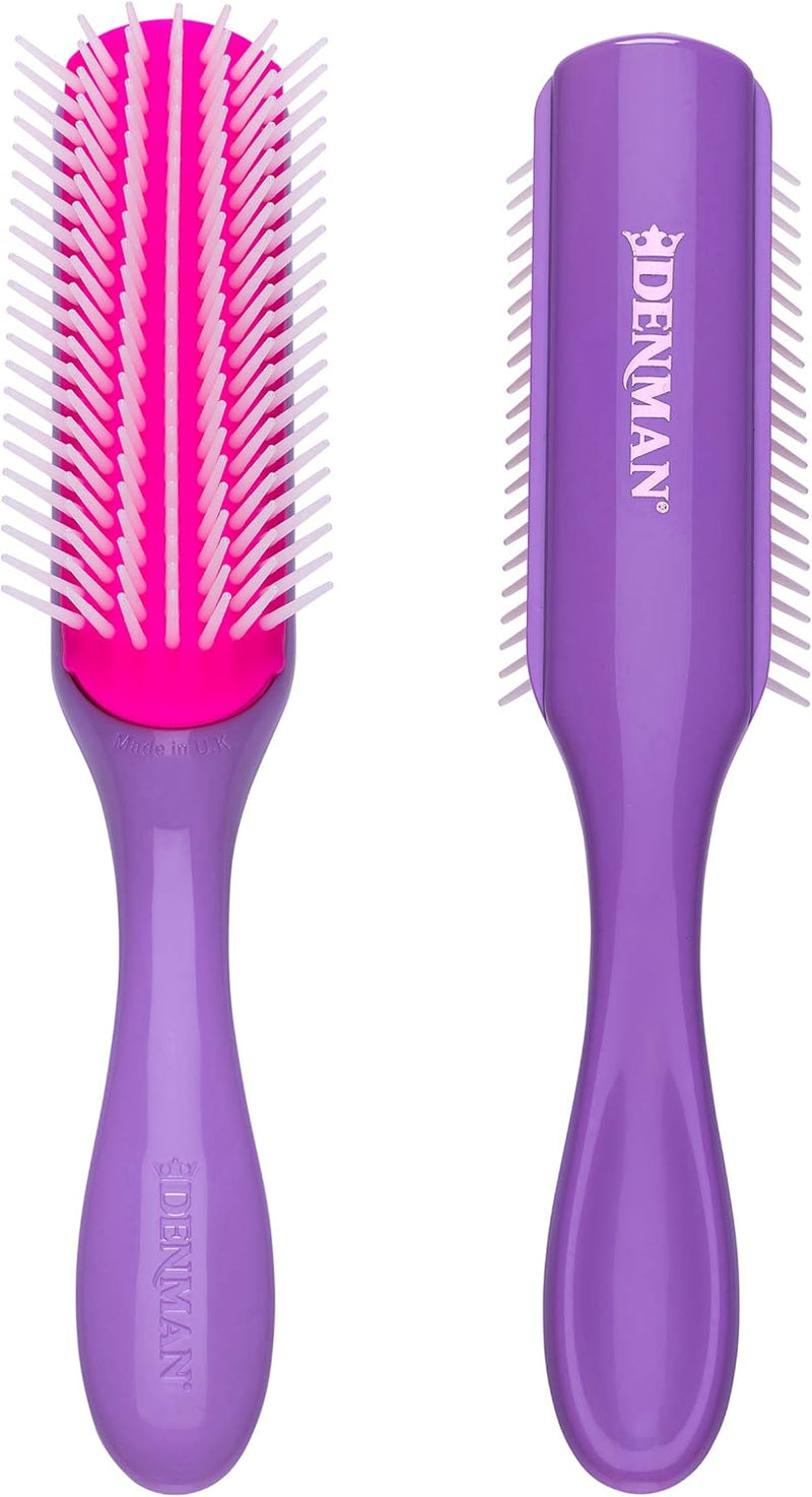 Denman Classic Styling Brush 7 Rows - D3 - Hair Brush for Blow-Drying & Styling â€“ Detangling, Separating, Shaping & Defining Curls